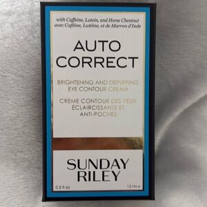 💙NWT Sunday Riley Auto Correct Brightening Depuffing Eye Contour Cream💙